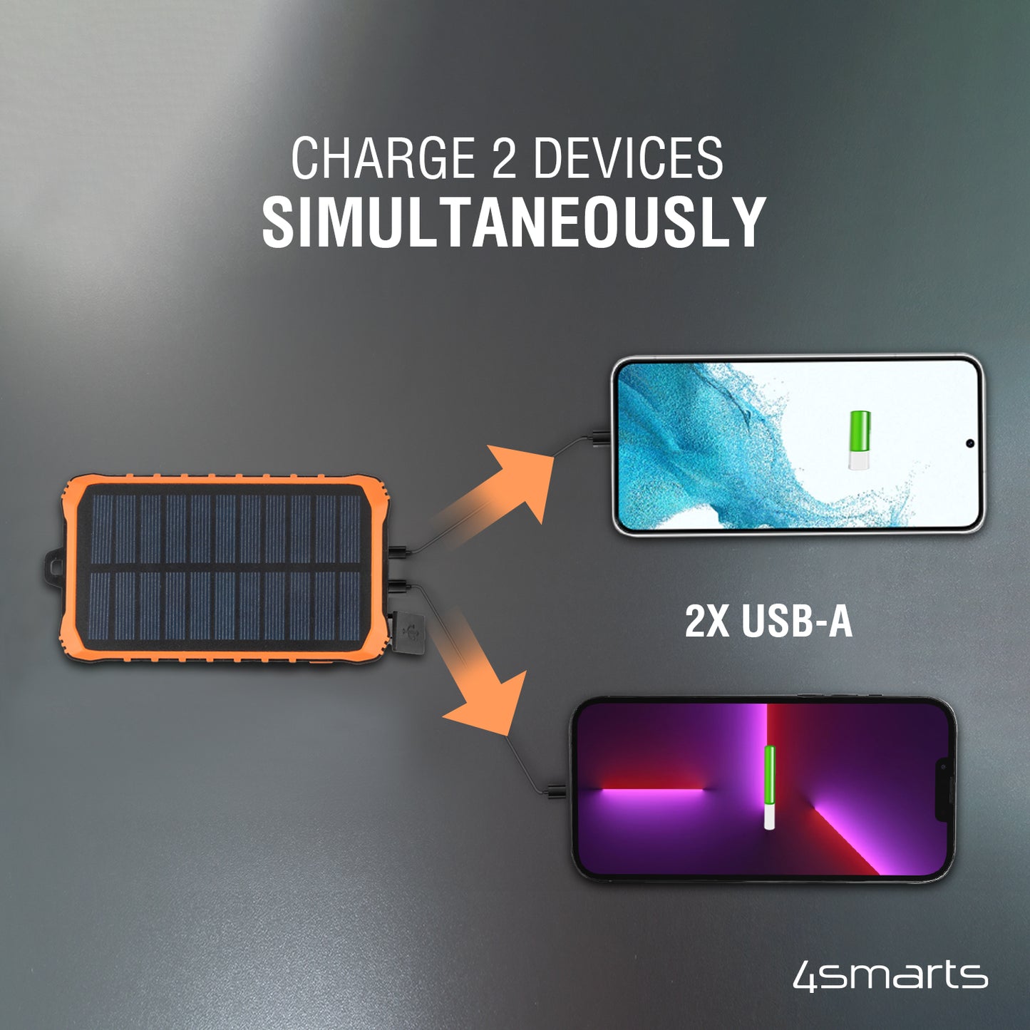 4smarts Solar Powerbank Prepper 12000mAh