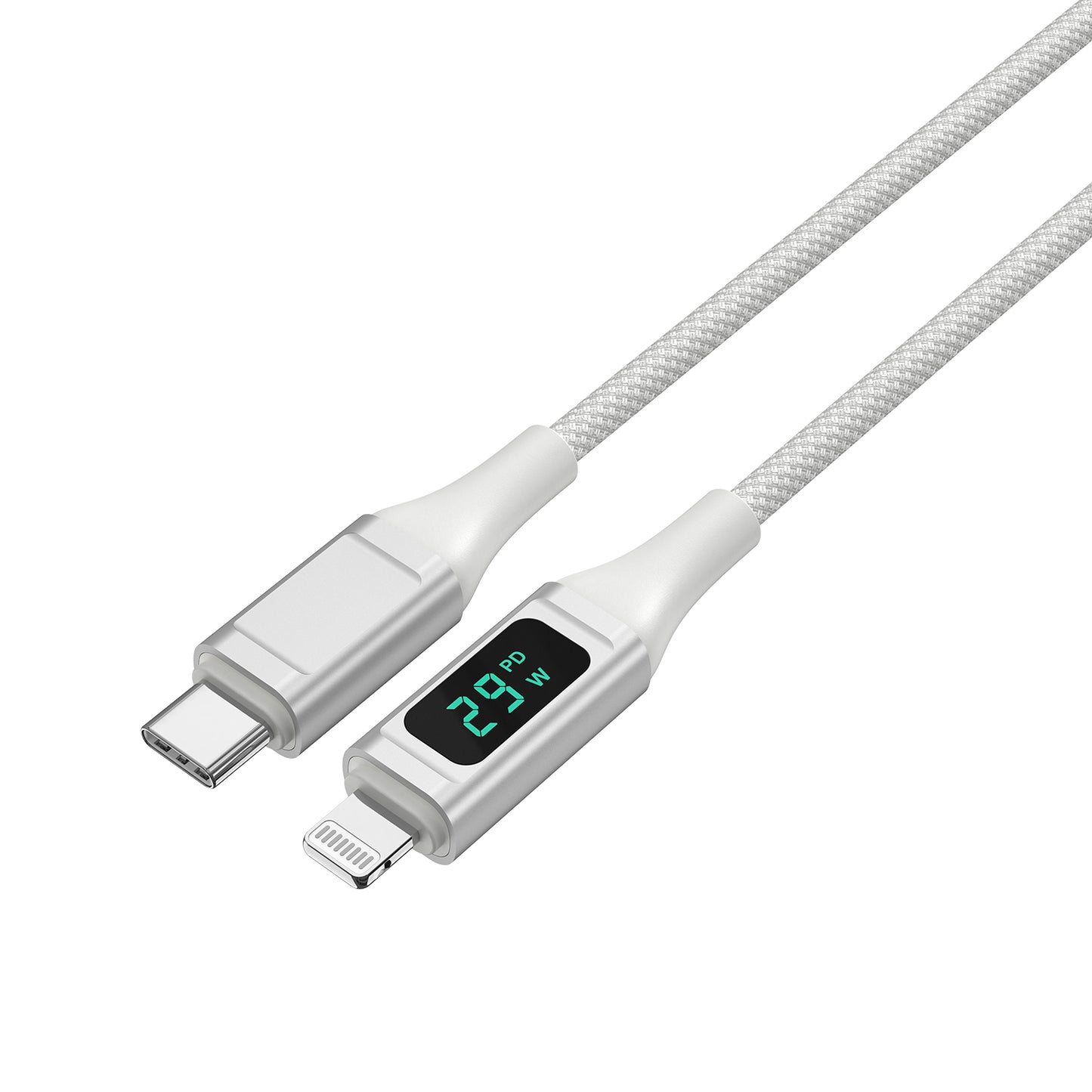 4smarts USB-C auf Lightning Kabel DigitCord 30W 1,5m weiß*MFI zertifiziert