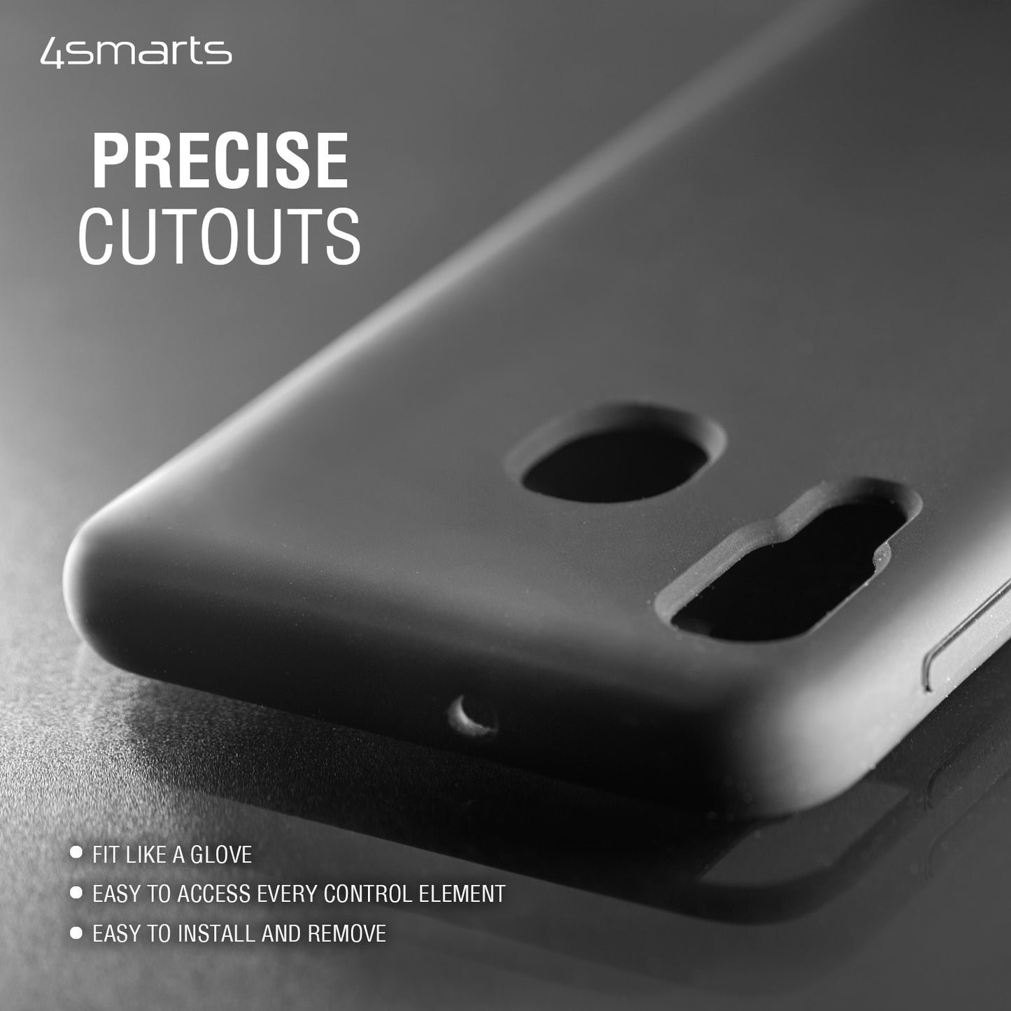 4smarts Liquid Silicone Case Cupertino für Apple iPhone SE (2.Gen./3.Gen.) / 8 / 7 black