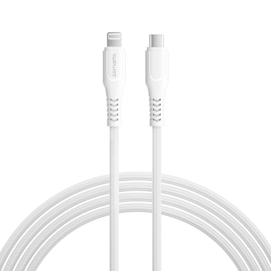 4smarts USB-C auf Lightning Kabel RapidCord PD 30W 1,5m weiß *MFi zertifiziert