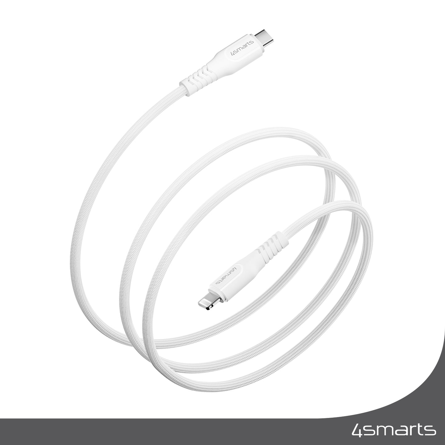 4smarts USB-C auf Lightning Kabel RapidCord PD 30W 1,5m weiß *MFi zertifiziert