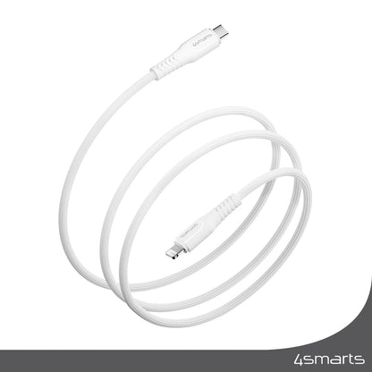 4smarts USB-C auf Lightning Kabel RapidCord PD 30W 1,5m weiß *MFi zertifiziert