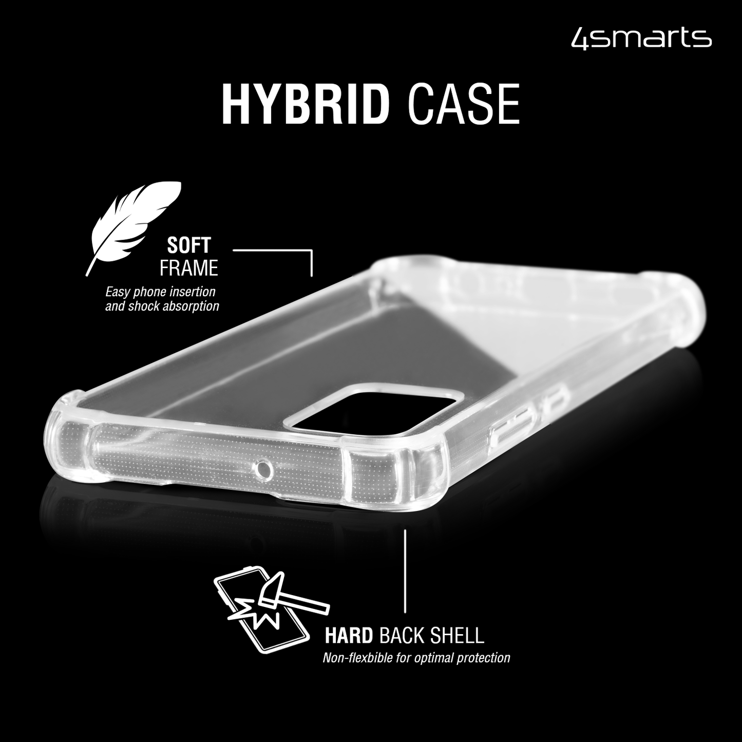 4smarts Hybrid Case Ibiza für Apple iPhone SE (2.Gen./3.Gen.) / 8 / 7 transparent