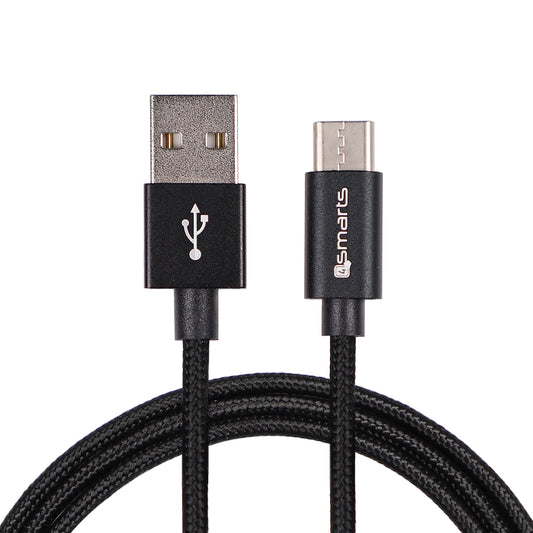 4smarts USB-A auf USB-C Kabel RapidCord 2m schwarz