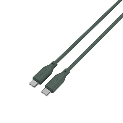 4smarts USB-C / USB-C Silikon-Kabel High Flex 60W 1,5m petrol