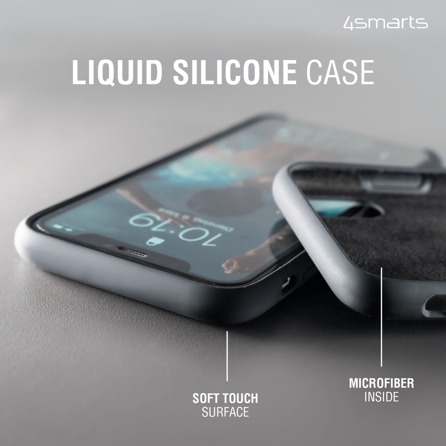 4smarts Liquid Silicone Case Cupertino für Apple iPhone 13 schwarz