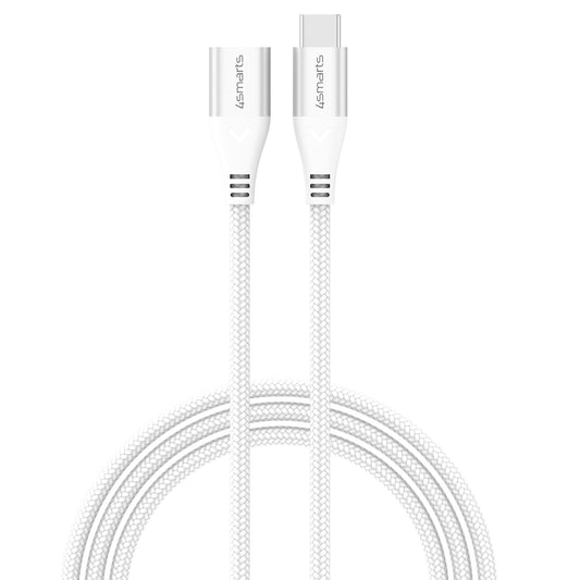 4smarts USB-C Verlängerungskabel 60W 1,5m weiß