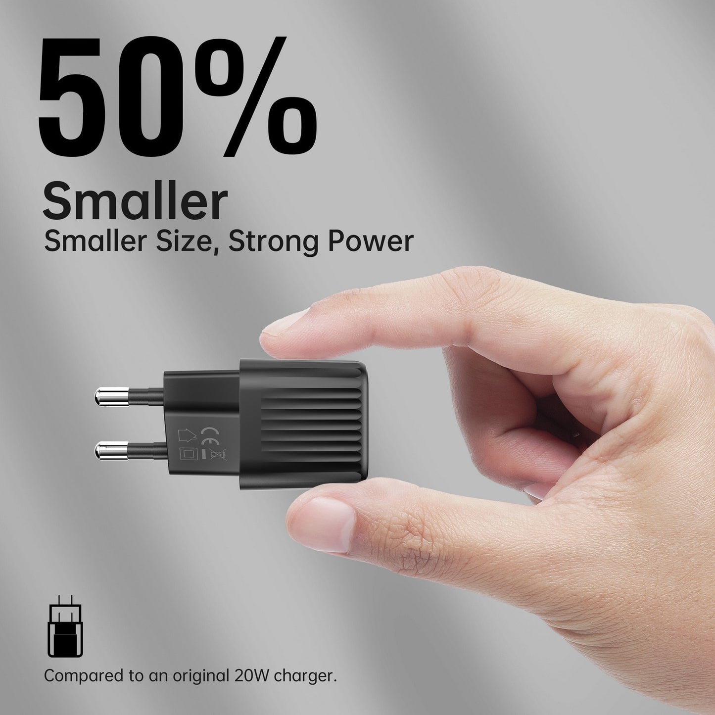 4smarts Netzladegerät VoltPlug Duos Mini PD 20W schwarz