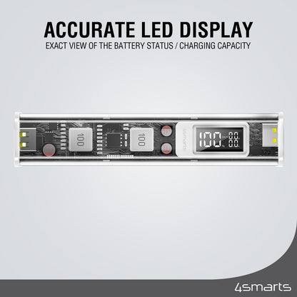 4smarts Powerbank Lucid Block 20000mAh 100W weiß