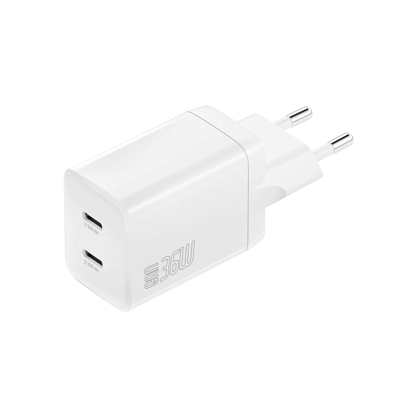 4smarts Ladegerät PDPlug Dual 36W GaN 2C weiß