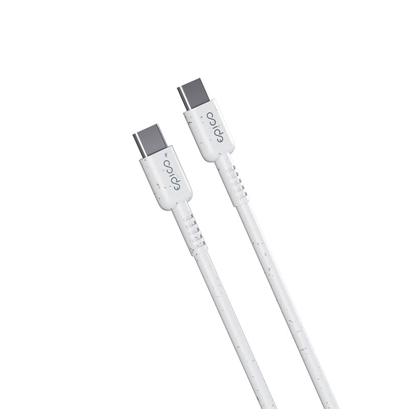 Resolve by Epico Braided PD Cable USB-C to USB-C 1.2 m - white