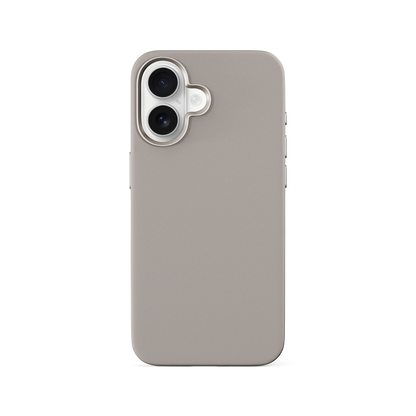 Epico Mag+ Silicone Case with Aluminium details for iPhone 16 Plus - titanium beige