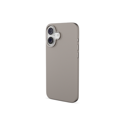 Epico Mag+ Silicone Case with Aluminium details for iPhone 16 Plus - titanium beige