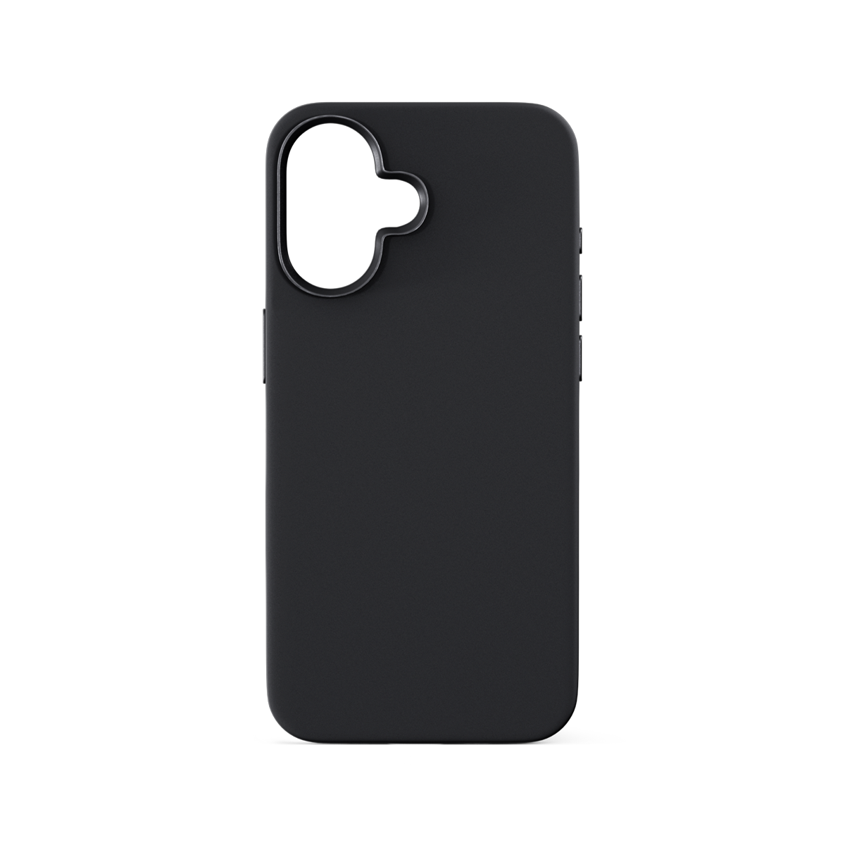 Epico Mag+ Silicone Case with Aluminium details for iPhone 16 Plus - black