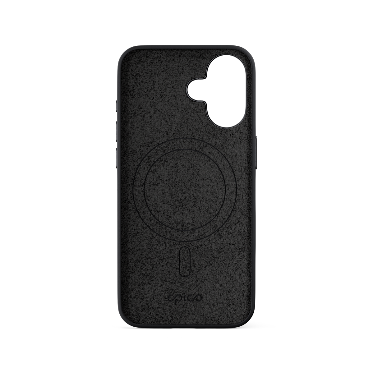 Epico Mag+ Silicone Case with Aluminium details for iPhone 16 Plus - black