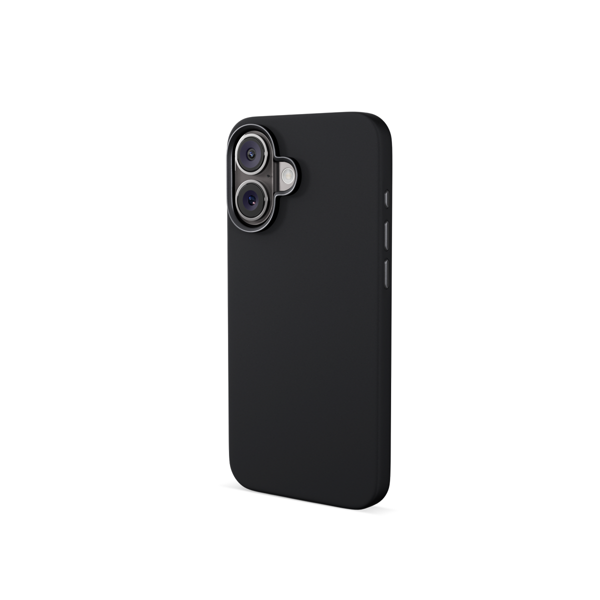 Epico Mag+ Silicone Case with Aluminium details for iPhone 16 Plus - black