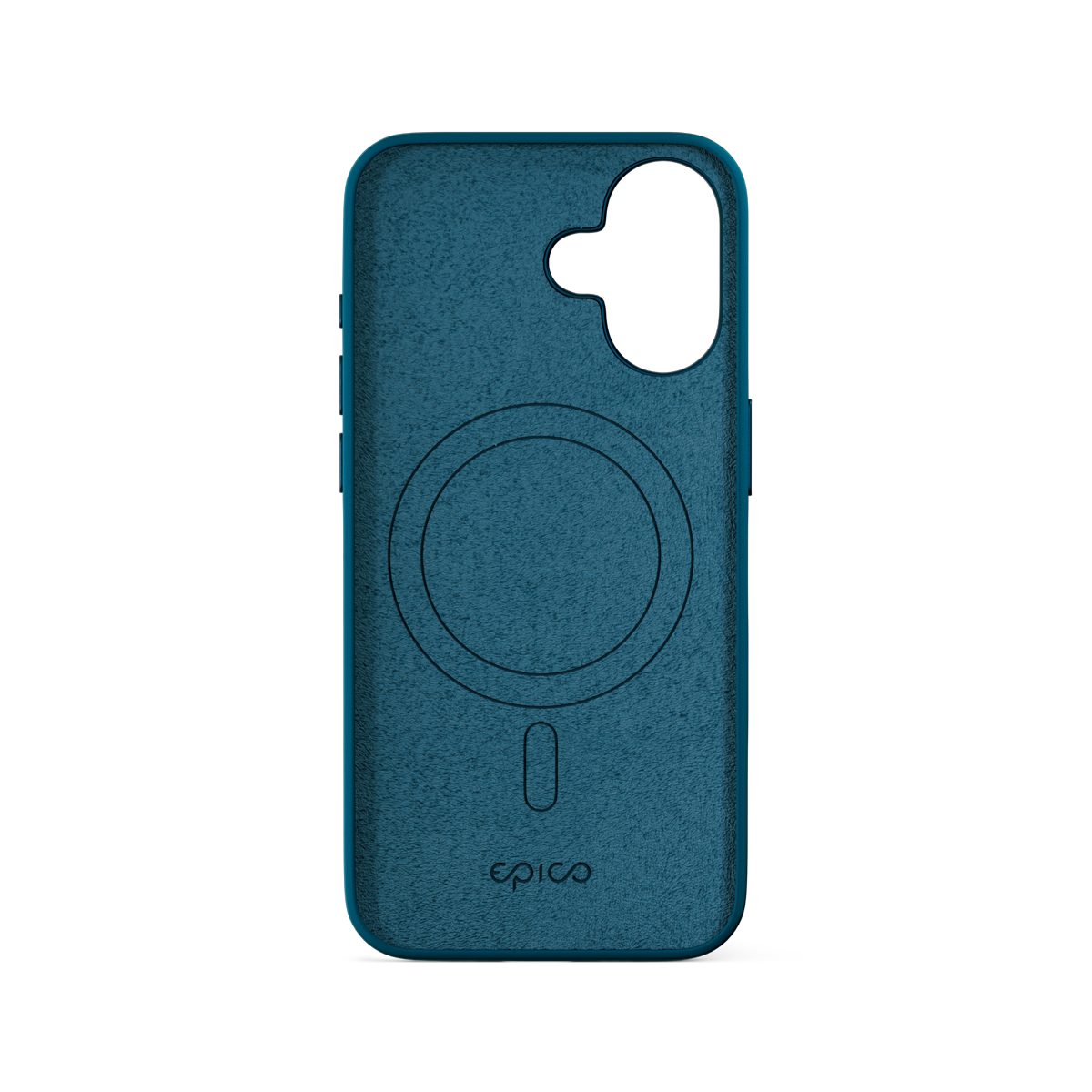 Epico Mag+ Silicone Case with Aluminium details for iPhone 16 Plus - petrol blue