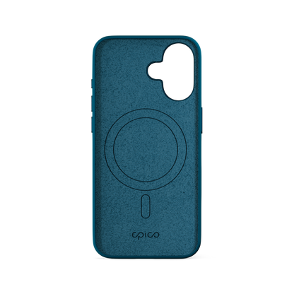 Epico Mag+ Silicone Case with Aluminium details for iPhone 16 Plus - petrol blue