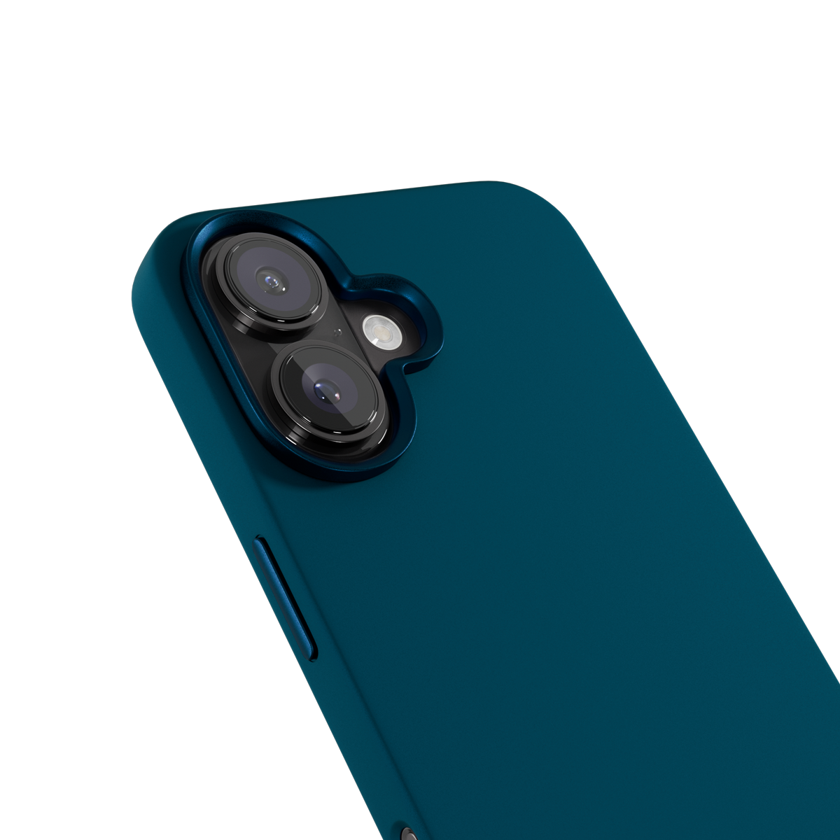 Epico Mag+ Silicone Case with Aluminium details for iPhone 16 Plus - petrol blue