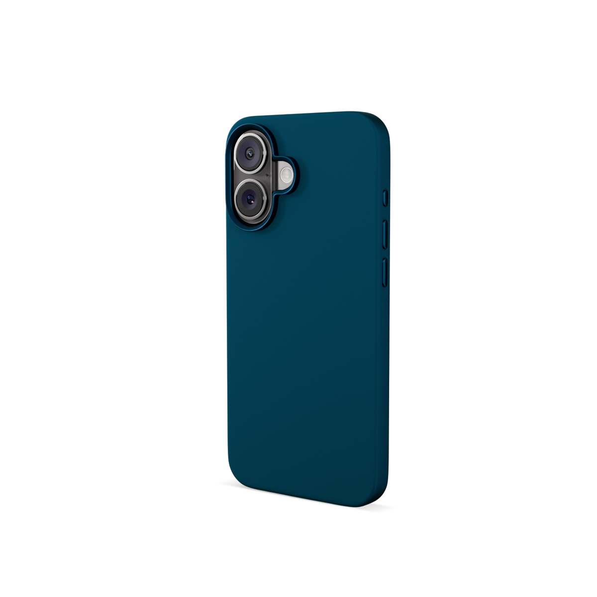 Epico Mag+ Silicone Case with Aluminium details for iPhone 16 Plus - petrol blue