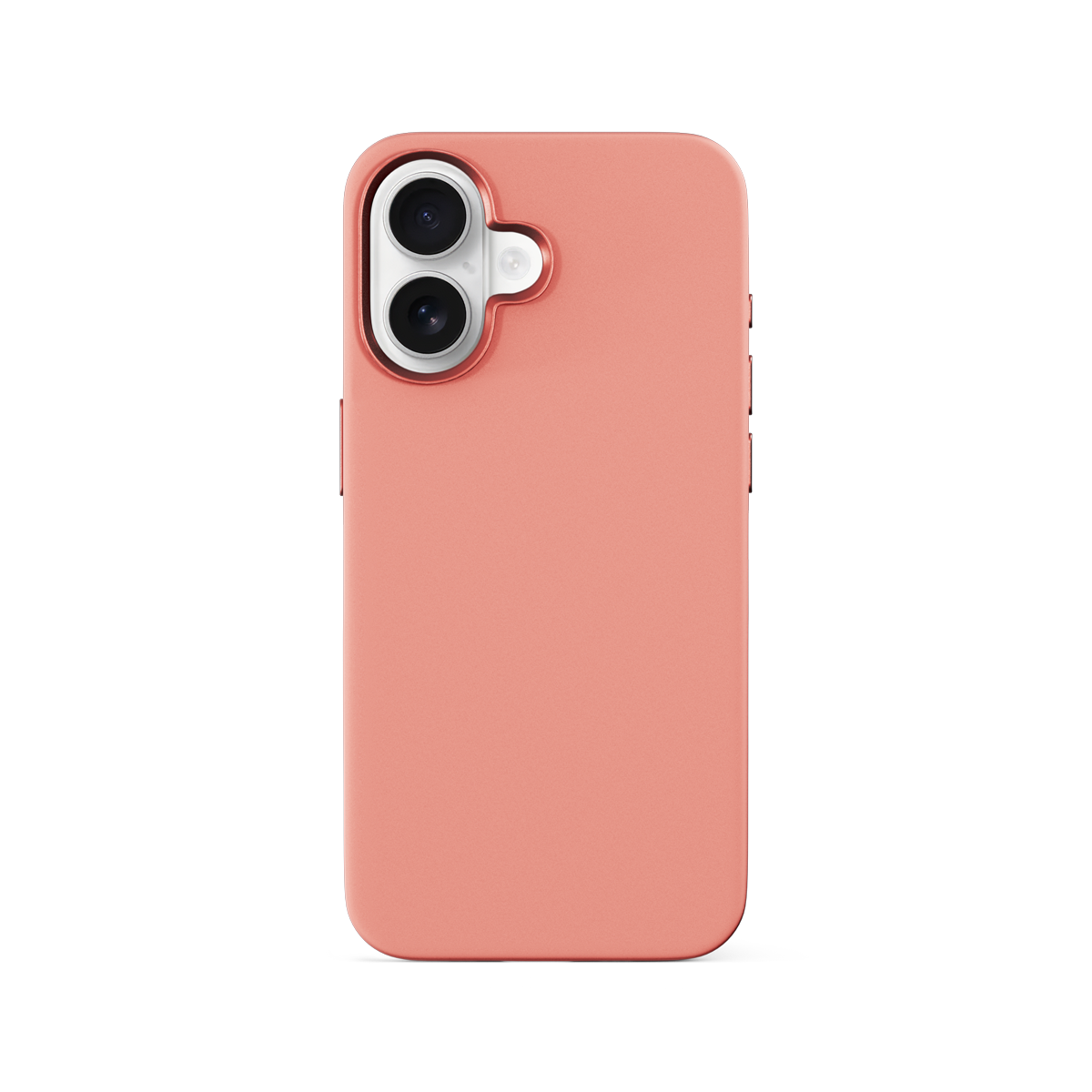 Epico Mag+ Silicone Case with Aluminium details for iPhone 16 Plus - peach pink