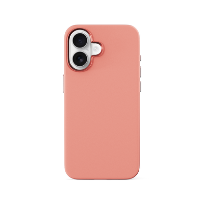 Epico Mag+ Silicone Case with Aluminium details for iPhone 16 Plus - peach pink