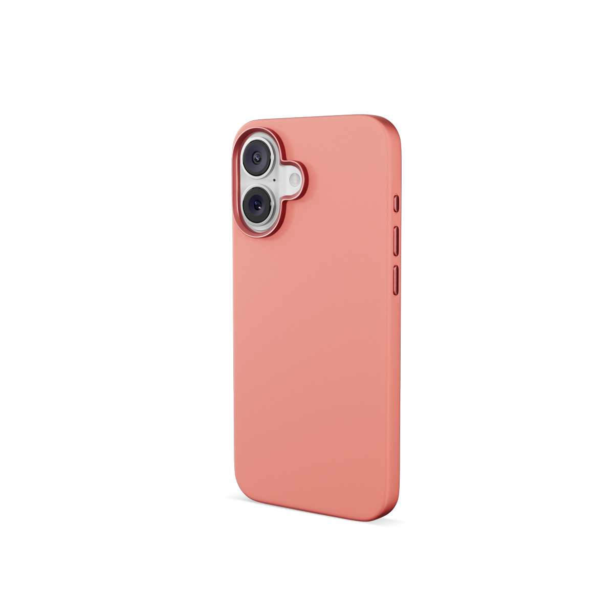 Epico Mag+ Silicone Case with Aluminium details for iPhone 16 Plus - peach pink