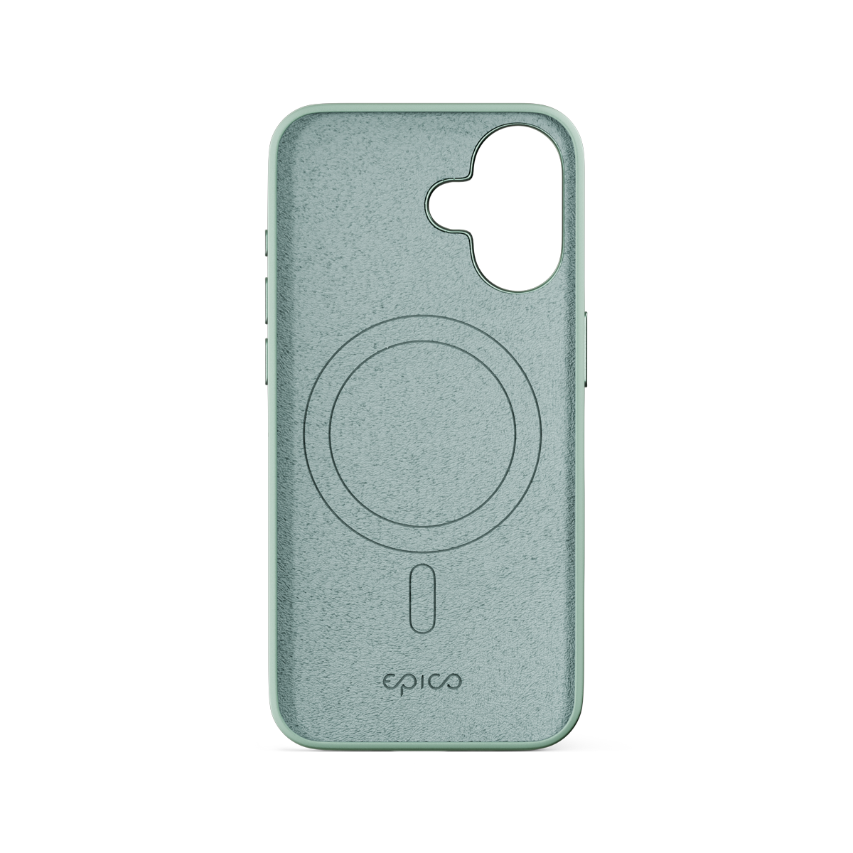 Epico Mag+ Silicone Case with Aluminium details for iPhone 16 Plus - pastel mint