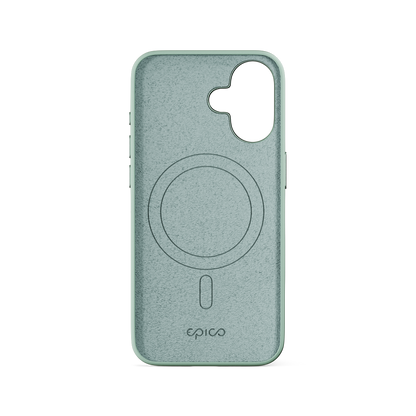 Epico Mag+ Silicone Case with Aluminium details for iPhone 16 Plus - pastel mint