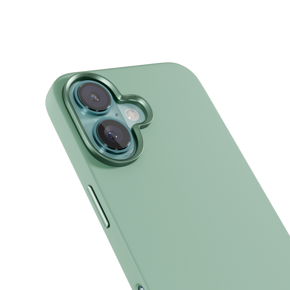 Epico Mag+ Silicone Case with Aluminium details for iPhone 16 Plus - pastel mint