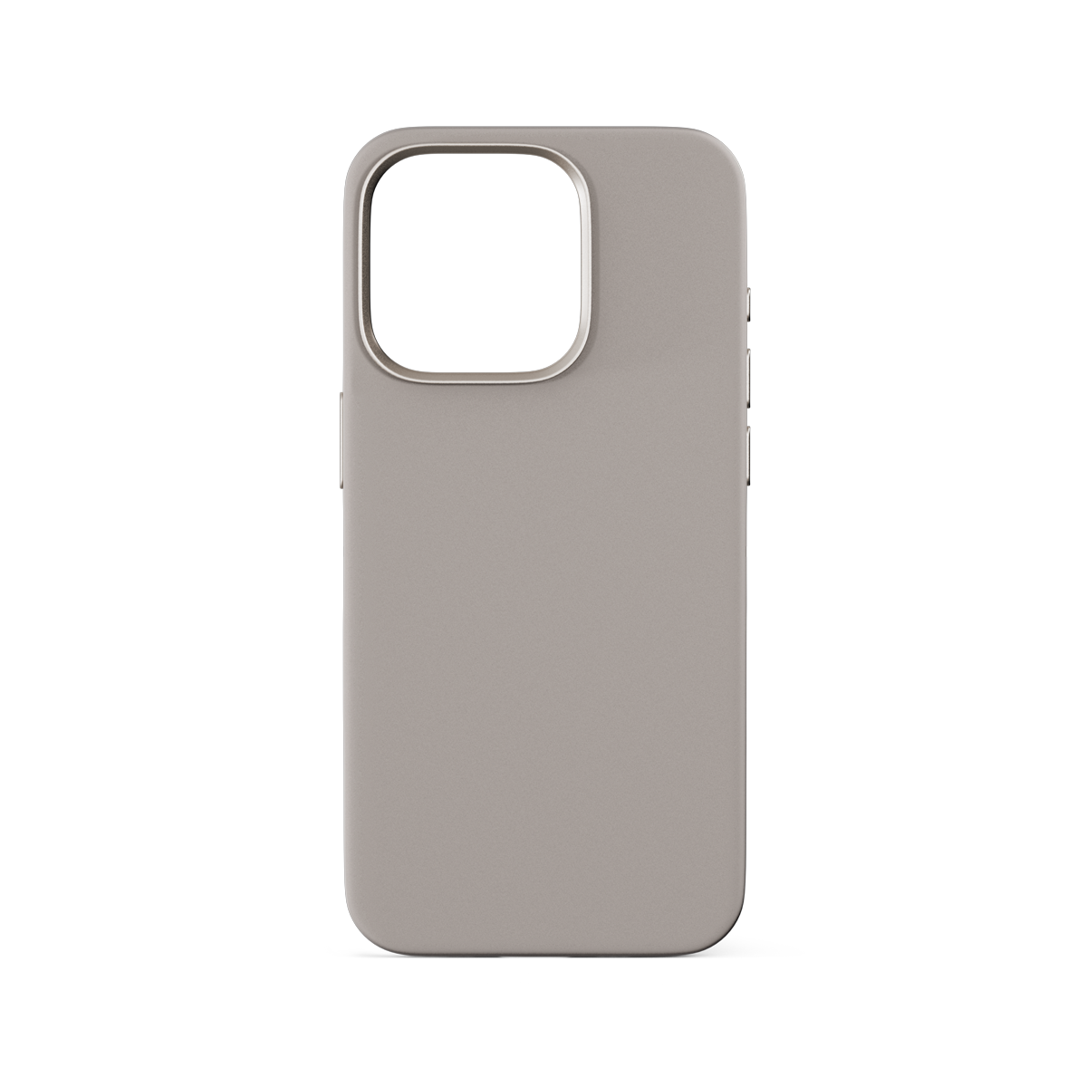 Epico Mag+ Silicone Case with Aluminium details for iPhone 16 Pro Max - titanium beige