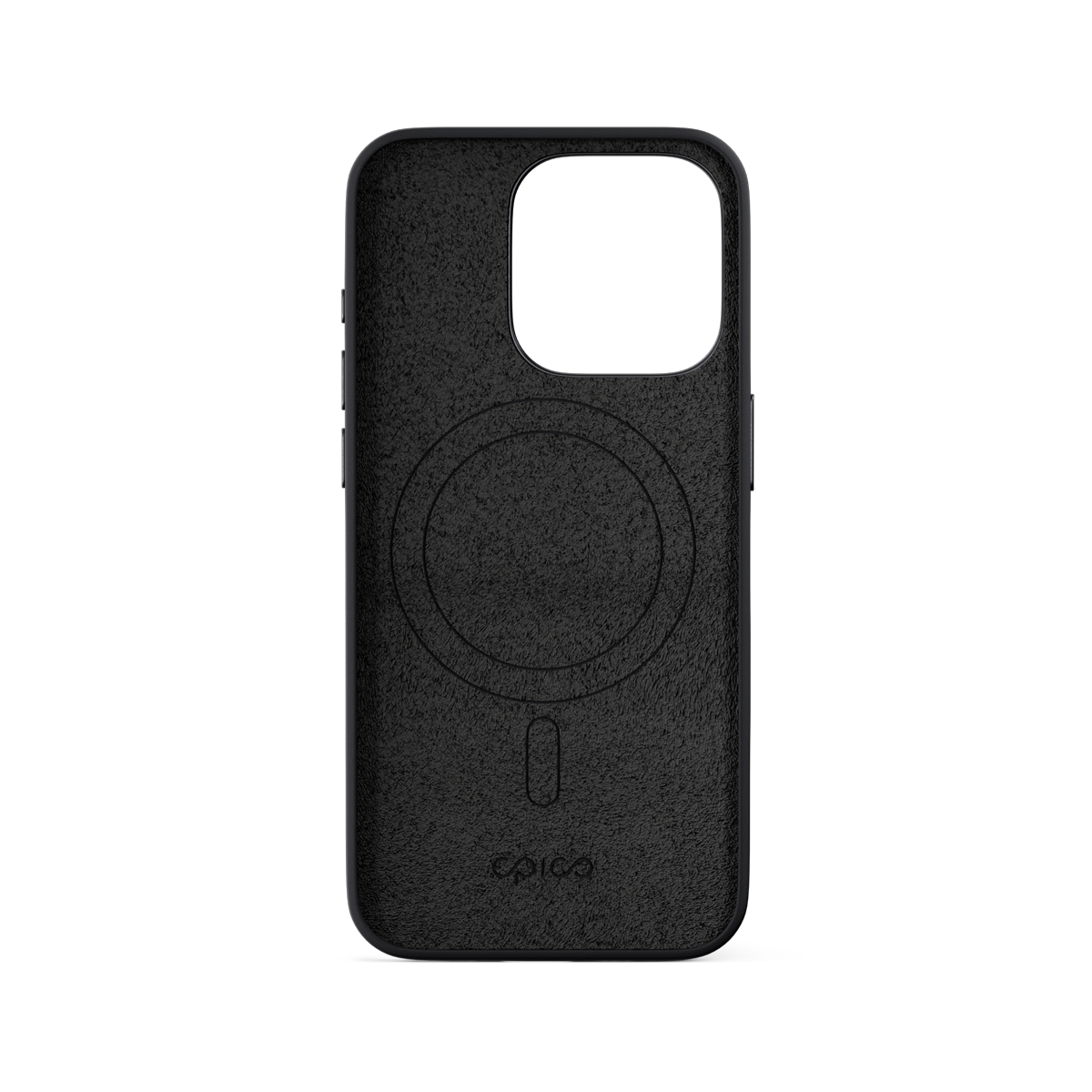 Epico Mag+ Silicone Case with Aluminium details for iPhone 16 Pro Max - black