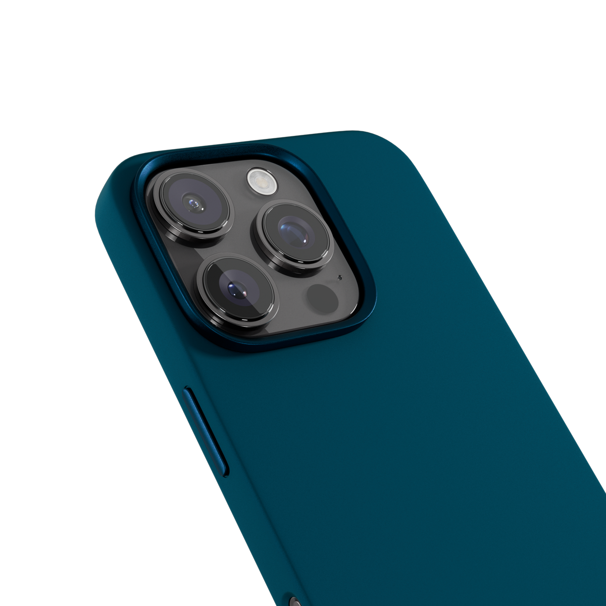 Epico Mag+ Silicone Case with Aluminium details for iPhone 16 Pro Max - petrol blue