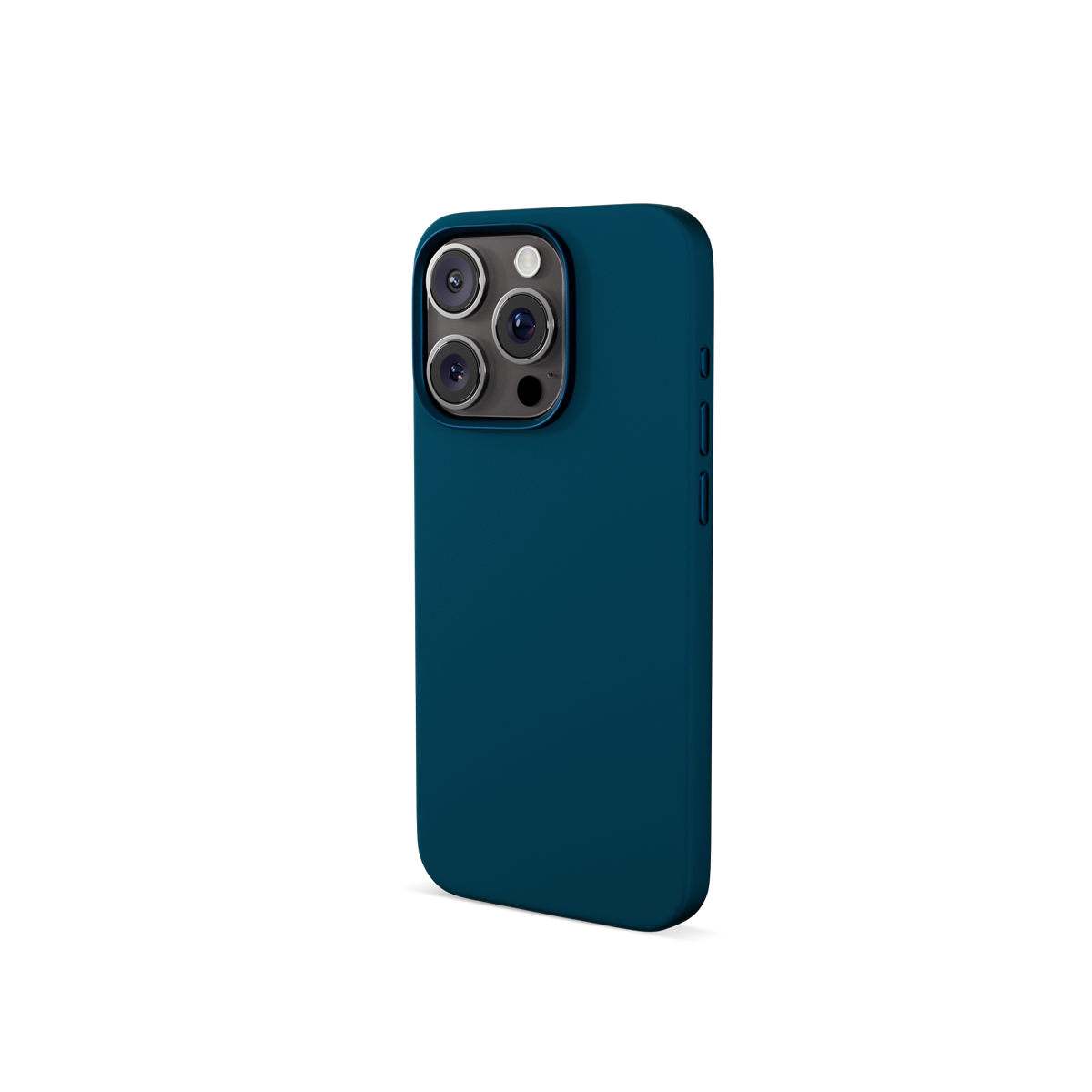 Epico Mag+ Silicone Case with Aluminium details for iPhone 16 Pro Max - petrol blue