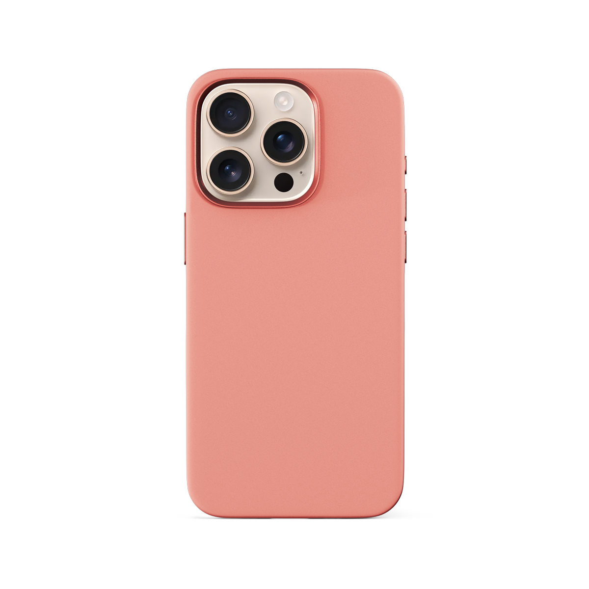 Epico Mag+ Silicone Case with Aluminium details for iPhone 16 Pro Max - peach pink