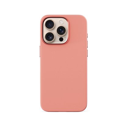 Epico Mag+ Silicone Case with Aluminium details for iPhone 16 Pro Max - peach pink