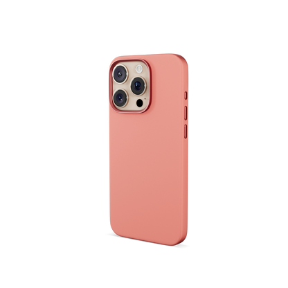 Epico Mag+ Silicone Case with Aluminium details for iPhone 16 Pro Max - peach pink