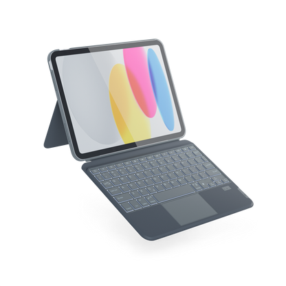 Epico Backlit Keyboard Case for iPad 10,9" (2022) - SK/grey