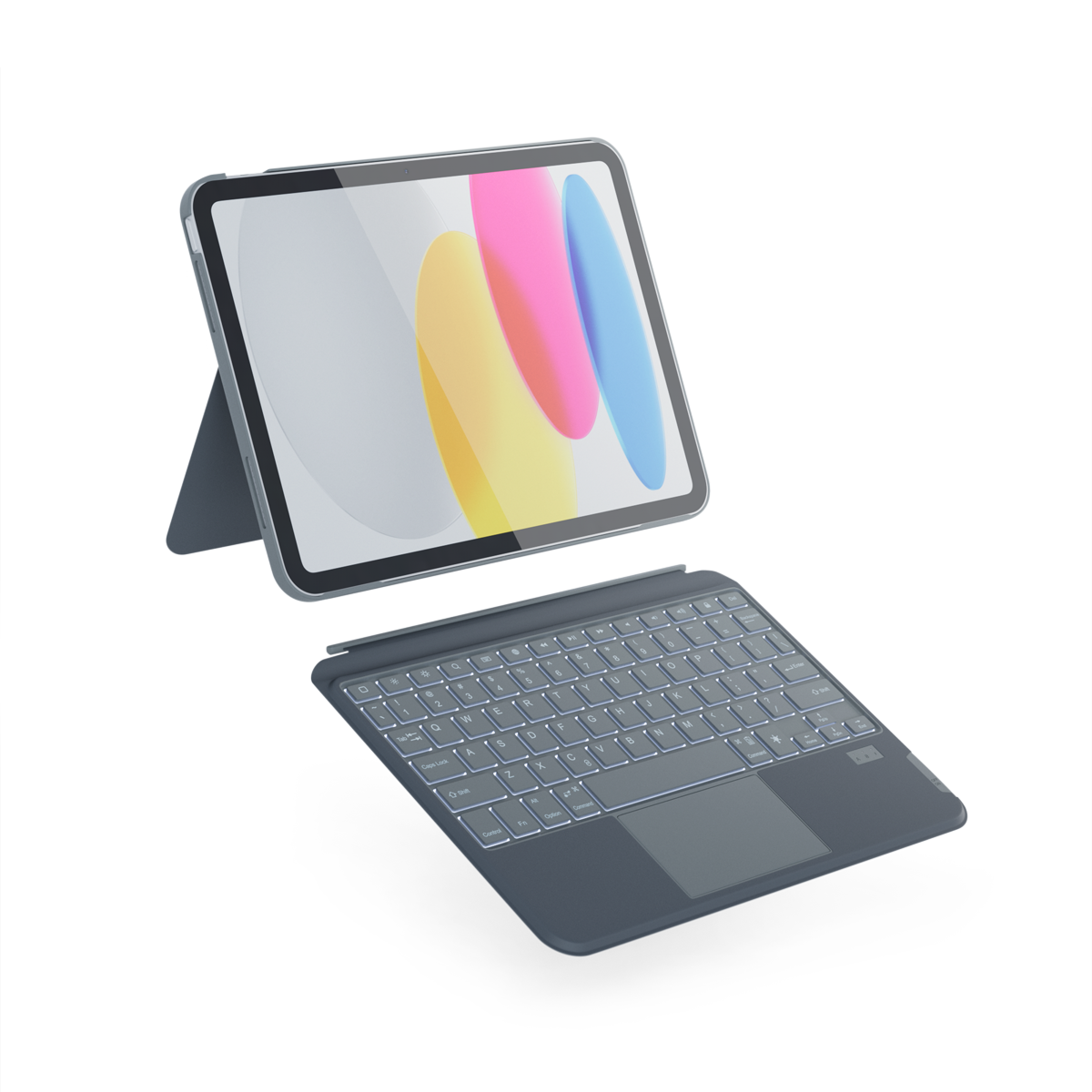 Epico Backlit Keyboard Case for iPad 10,9" (2022) - SK/grey