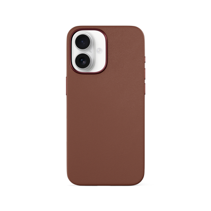 Epico Mag+ Leather Case iPhone 16 Plus - brown