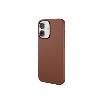 Epico Mag+ Leather Case iPhone 16 Plus - brown