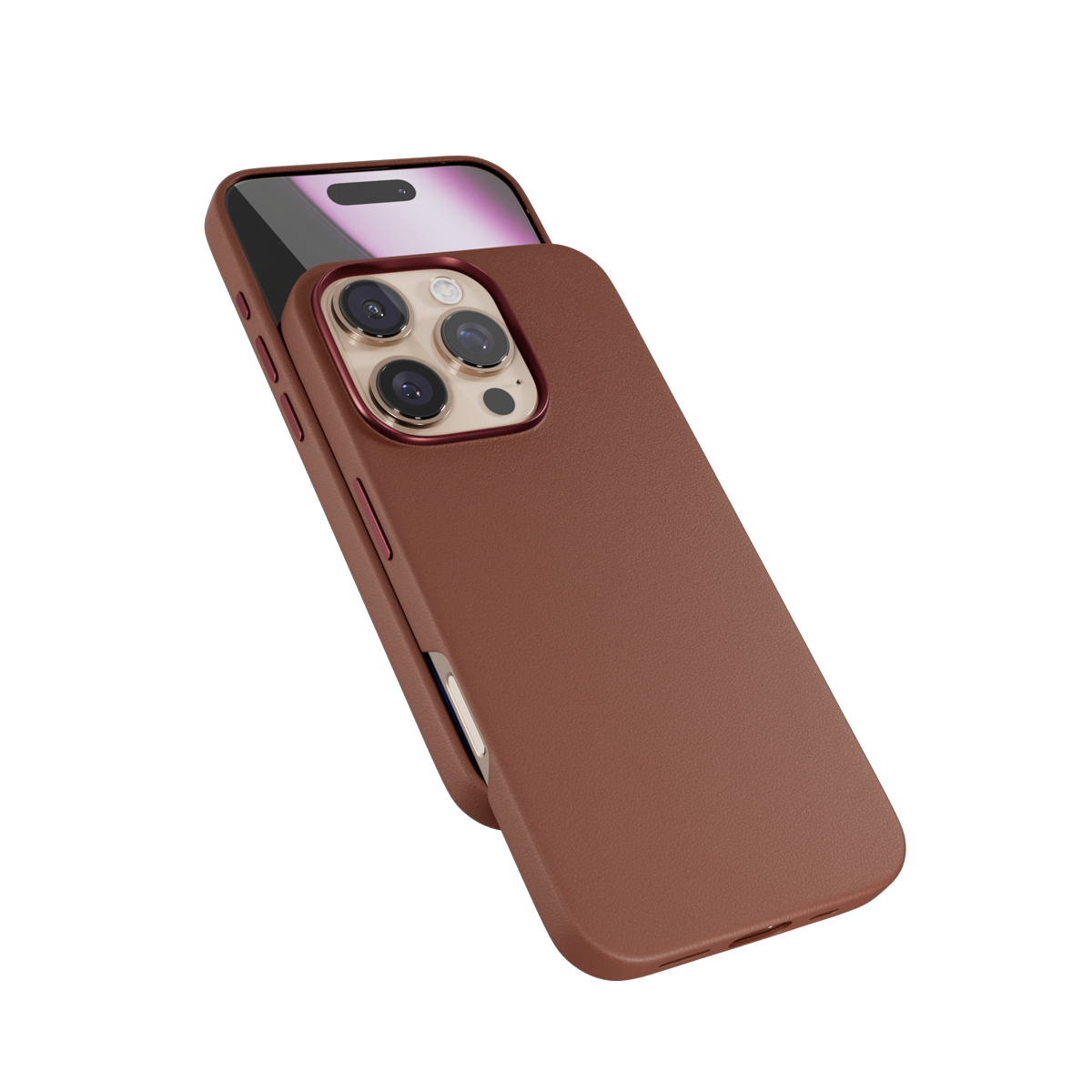 Epico Mag+ Leather Case iPhone 16 Pro Max - brown