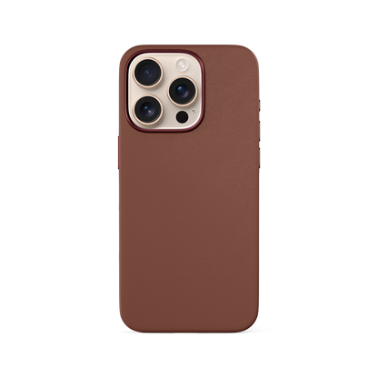 Epico Mag+ Leather Case iPhone 16 Pro Max - brown