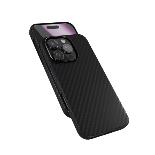 Epico Mag+ Hybrid Carbon Case iPhone 16 Pro - black