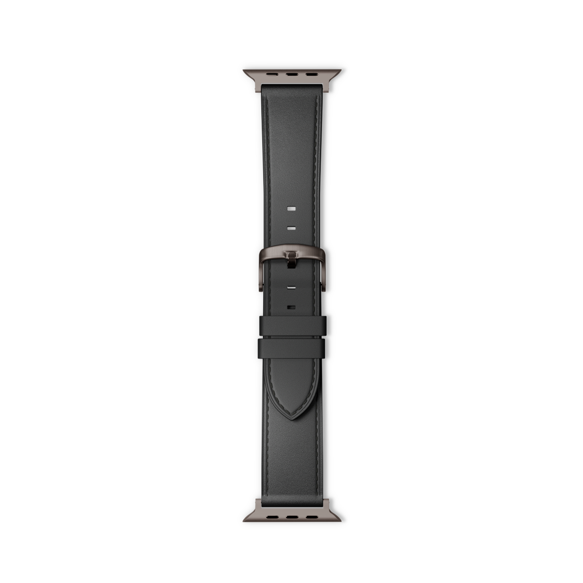 Epico Watch Strap Leather for Apple Watch SE/Series 1-9 (42/44/45mm)/10 (46mm)/Ultra (49mm) - black