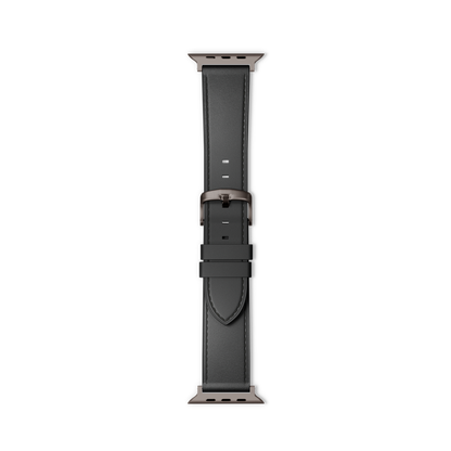 Epico Watch Strap Leather for Apple Watch SE/Series 1-9 (42/44/45mm)/10 (46mm)/Ultra (49mm) - black