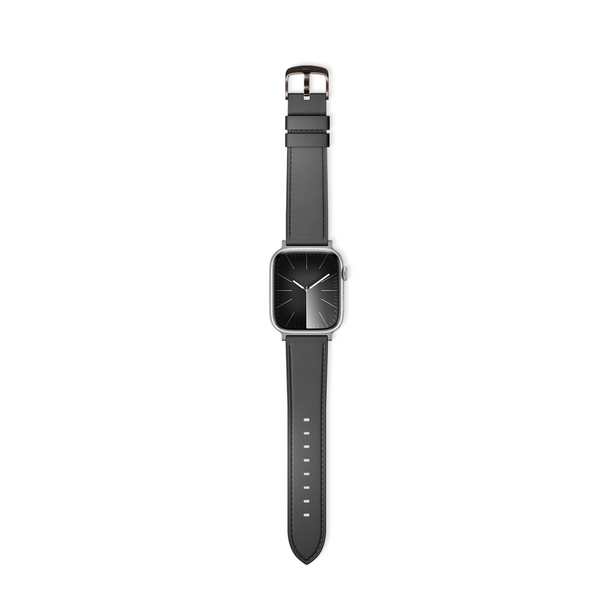 Epico Watch Strap Leather for Apple Watch SE/Series 1-9 (42/44/45mm)/10 (46mm)/Ultra (49mm) - black