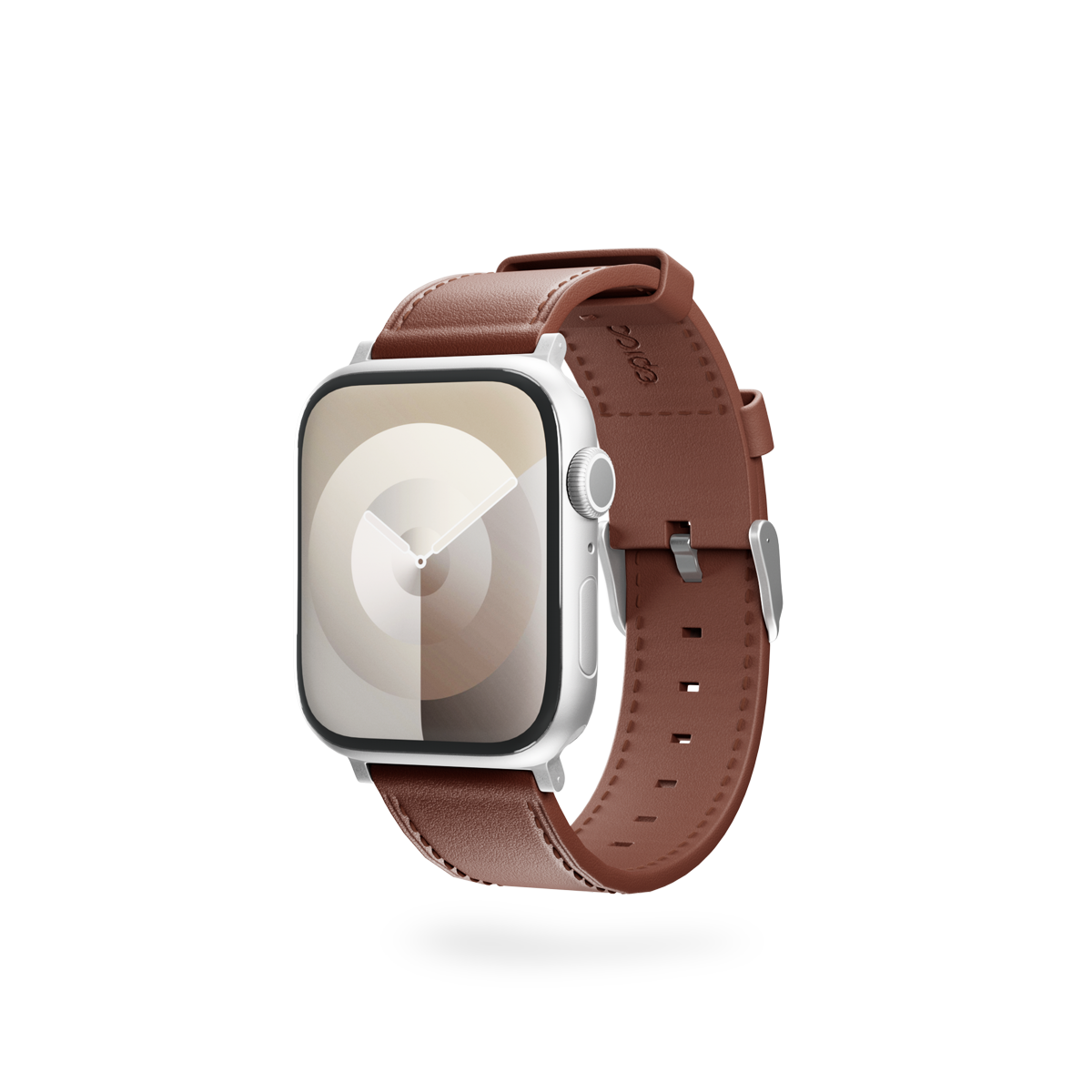 Epico Watch Strap Leather for Apple Watch SE/Series 1-9 (42/44/45mm)/10 (46mm)/Ultra (49mm) - brown