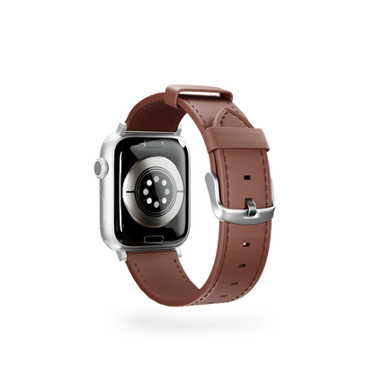 Epico Watch Strap Leather for Apple Watch SE/Series 1-9 (42/44/45mm)/10 (46mm)/Ultra (49mm) - brown