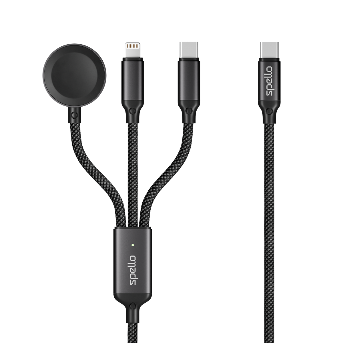 Spello 3in1 Cable USB-C, Lightning, Apple Watch